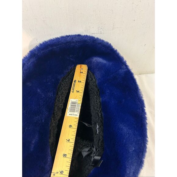 Sprigs Plush Blue bucket hat adjustable 9" diameter Affordable Luxury reversible - Picture 4 of 7